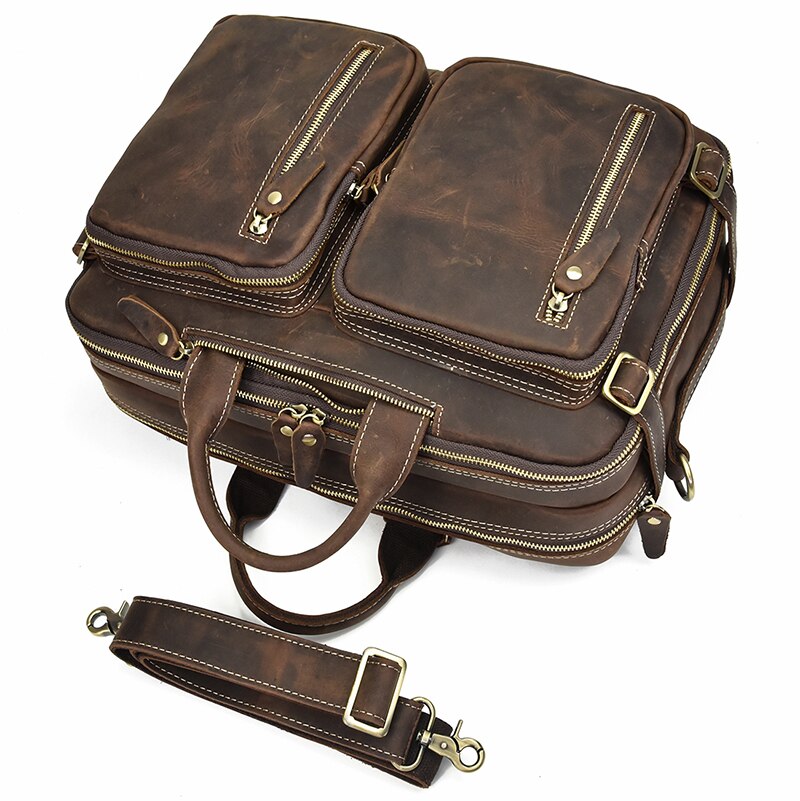 Dublin Leather Backpack Briefcase 2 - in - 1