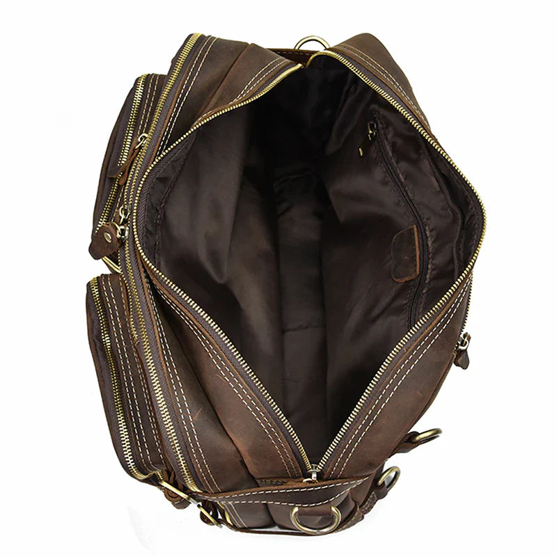 Dublin Leather Backpack Briefcase 2 - in - 1
