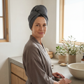 Bamboo Waffle Hair Towel