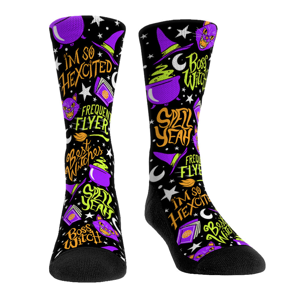 Witch All-Over Crew Socks