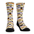 Halloween Peek-a-Boo Stripes Crew Socks