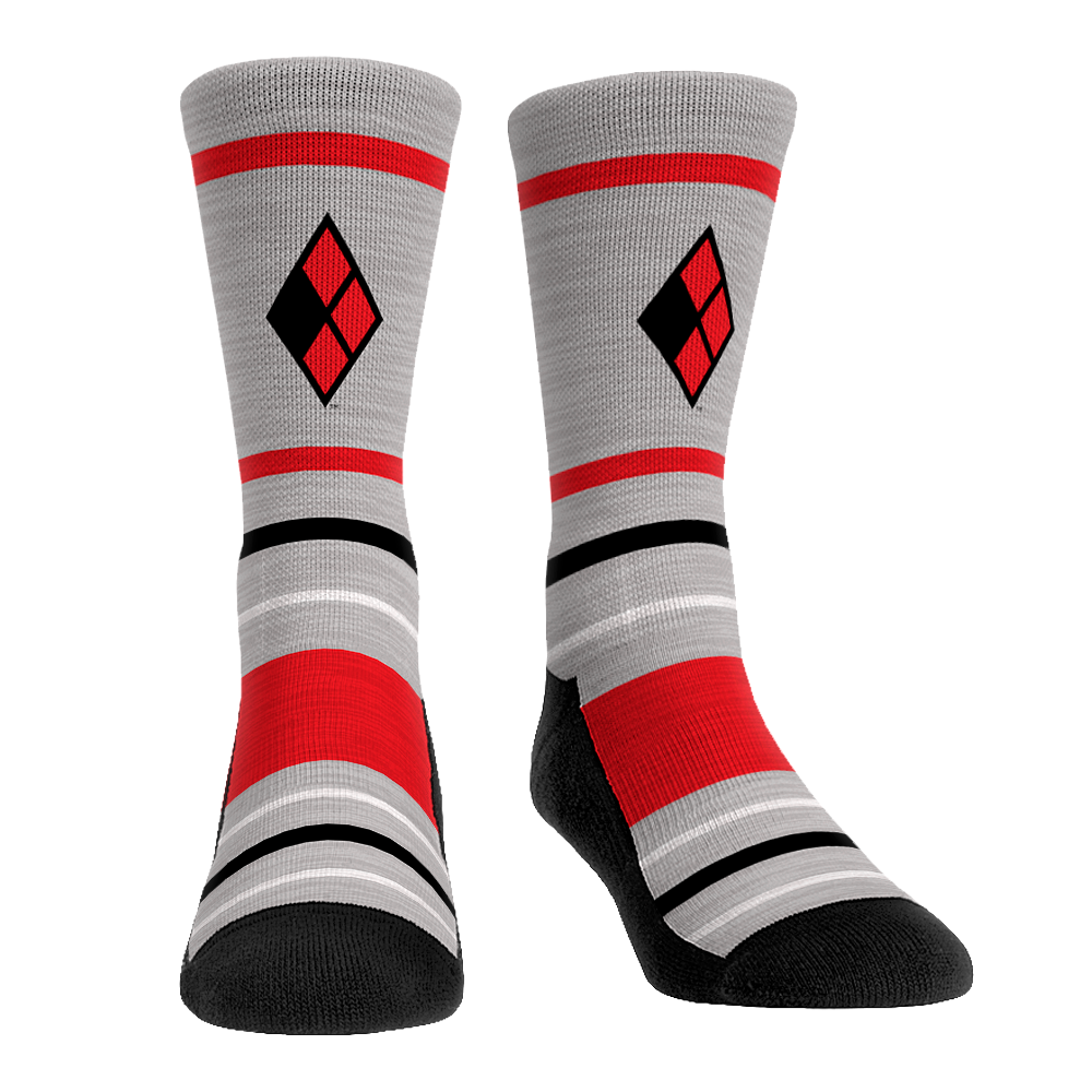 DC Comics Harley Quinn - Classic Stripes Crew Socks