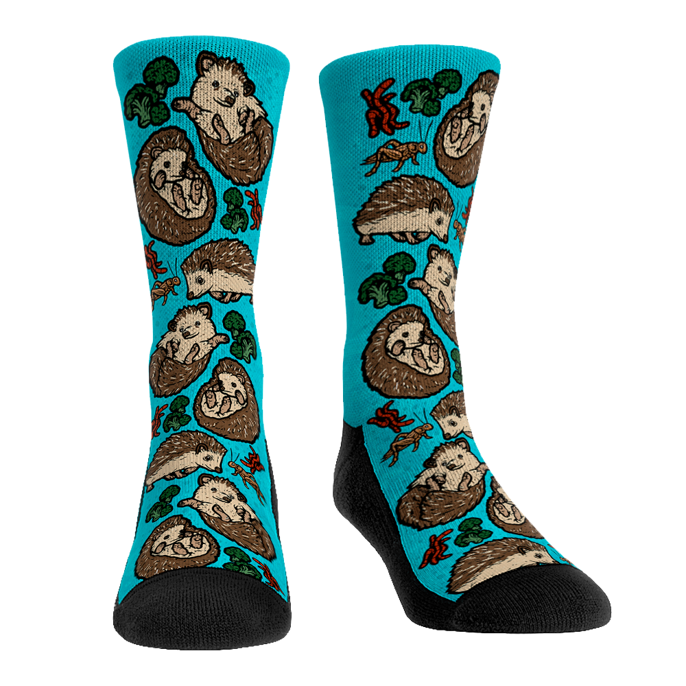 Hedgehogs All-Over Crew Socks