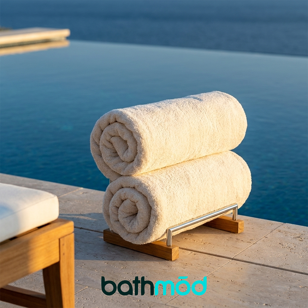 Luxury Organic Bath Sheets (Two Pack) - GOTS Certified, Soft, Eco - Friendly