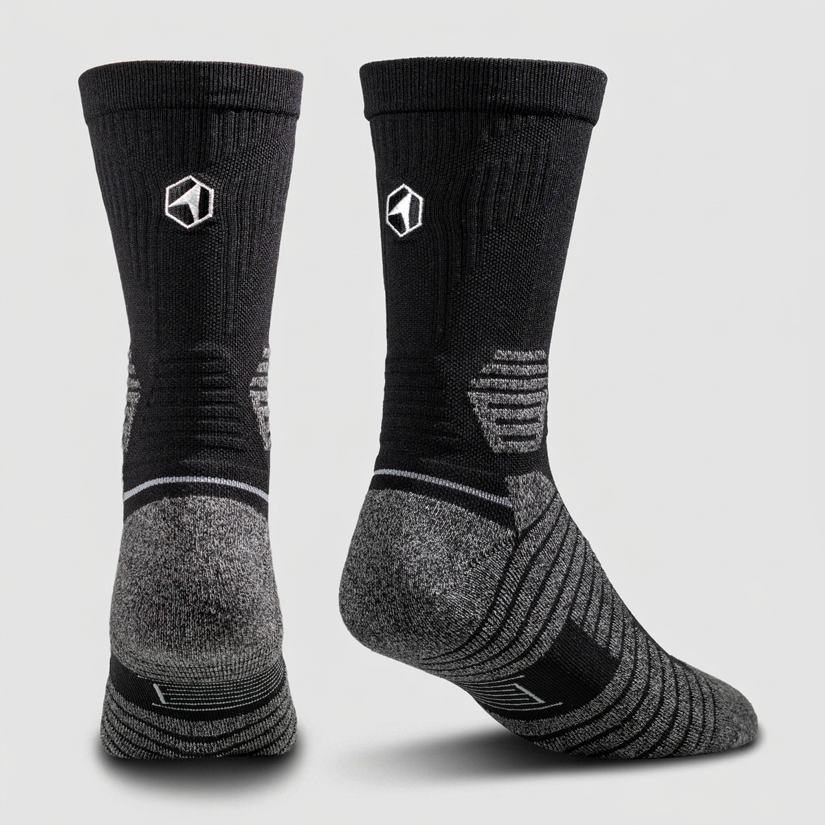 Hex Performance - Basics - Crew (Black) Socks