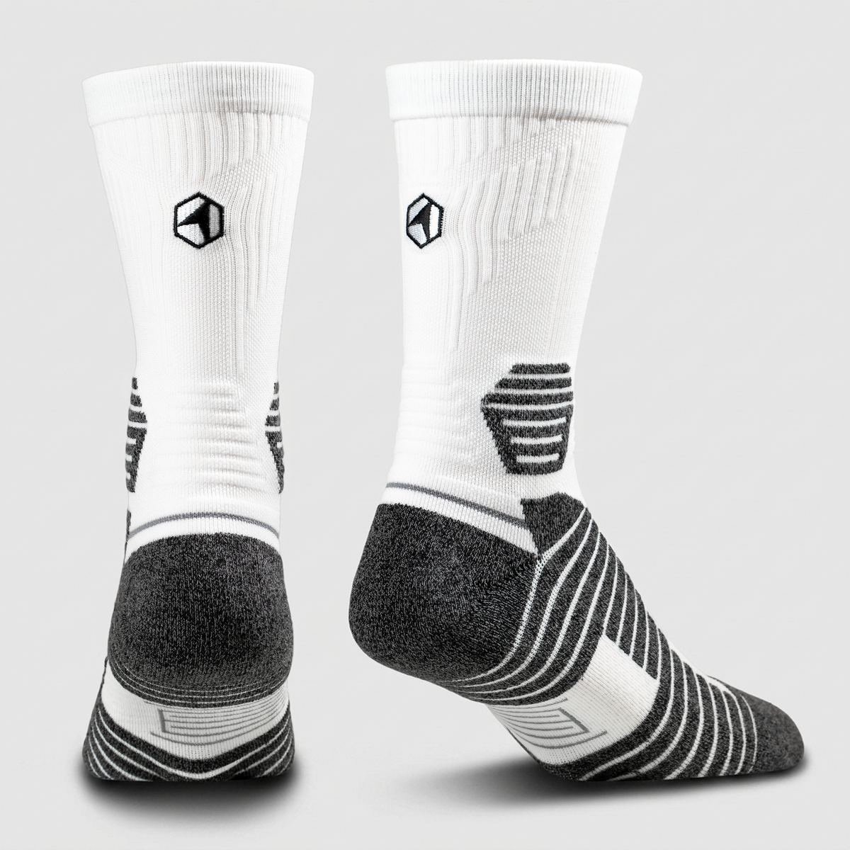 Hex Performance - Basics - Crew (White) Socks