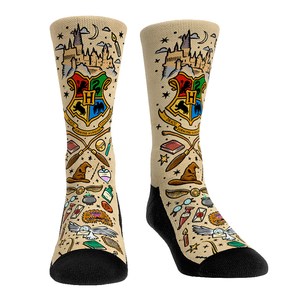 Hogwarts All-Over Icons Crew Socks