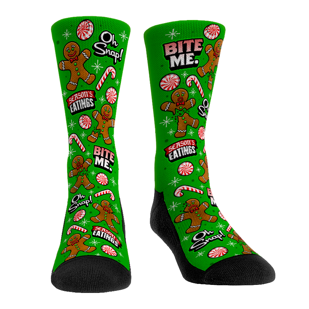 Gingerbread Men All-Over Crew Socks