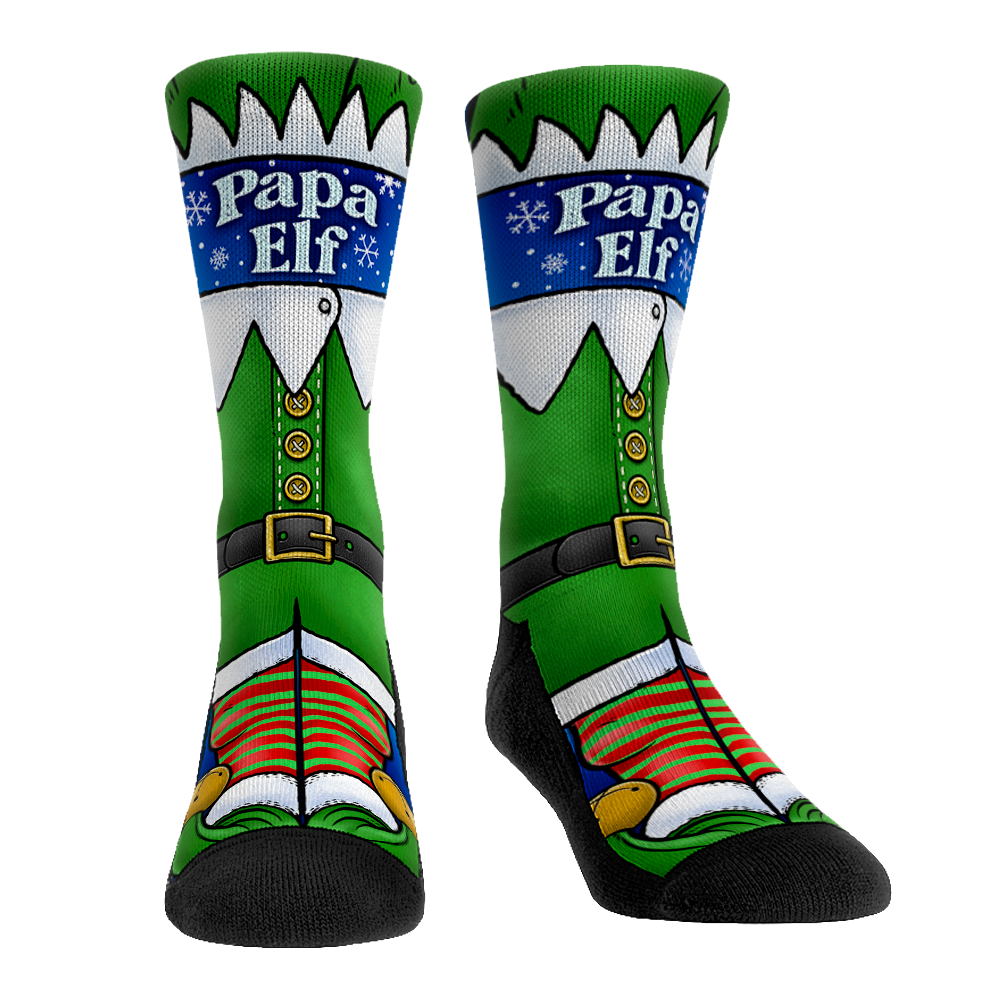 Papa Elf Crew Socks
