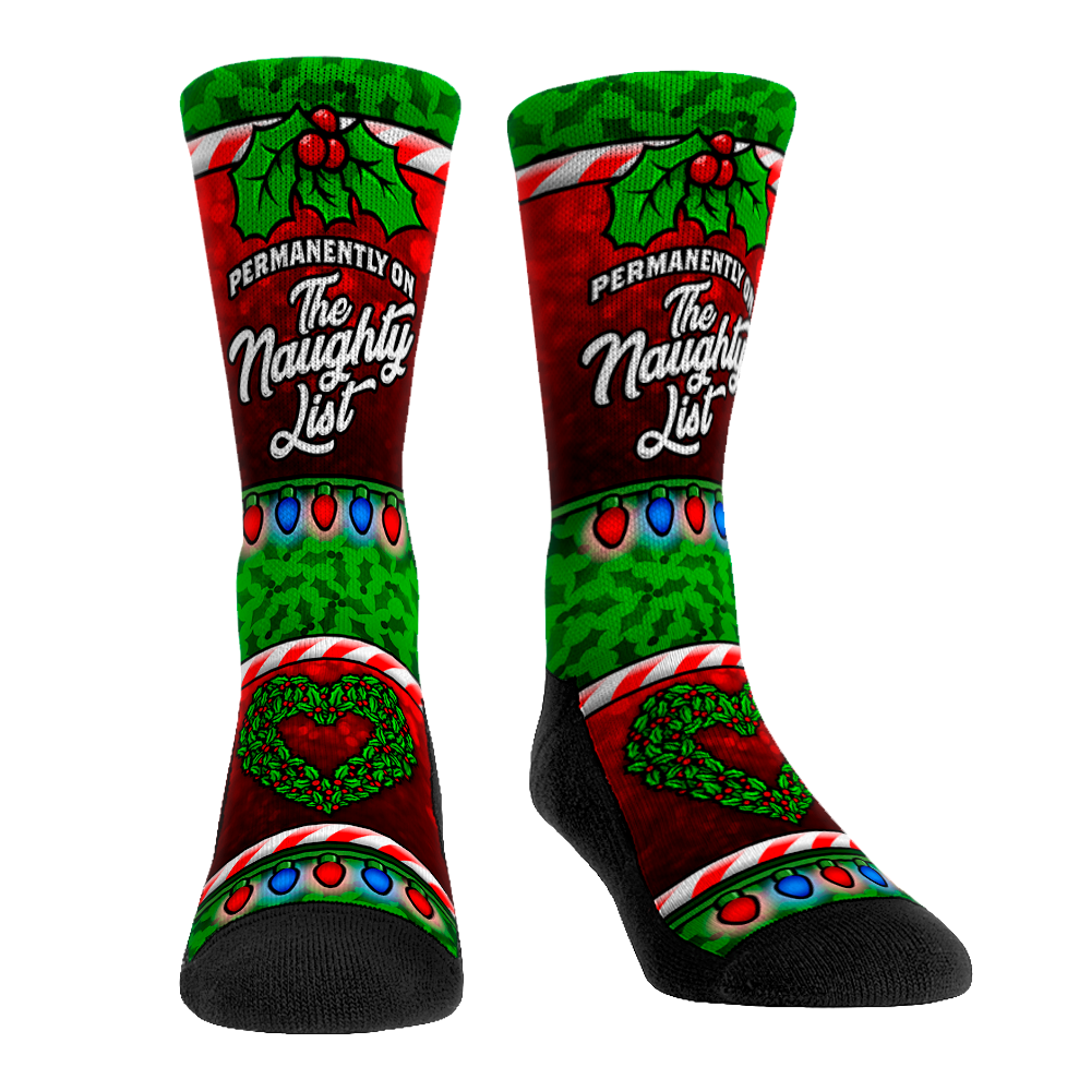 The Naughty List Crew Socks