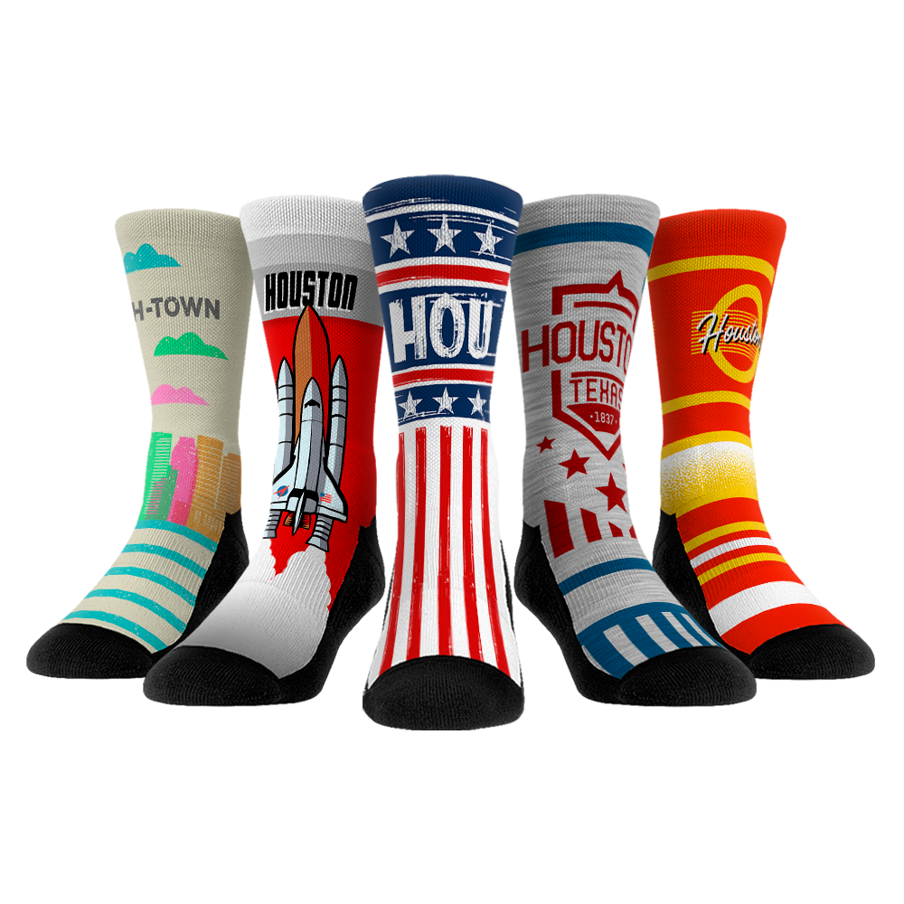 Houston Crew Socks 5-Pack
