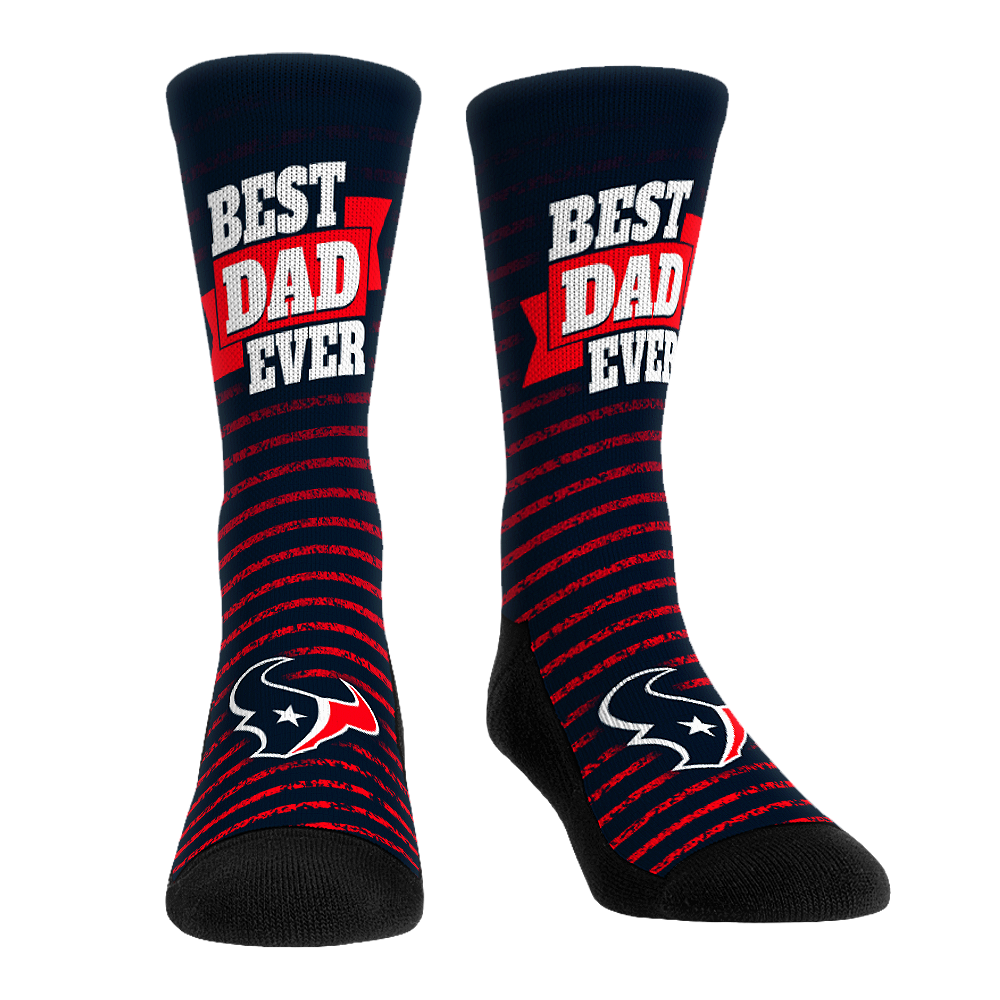 Houston Texans - Best Dad Ever Crew Socks