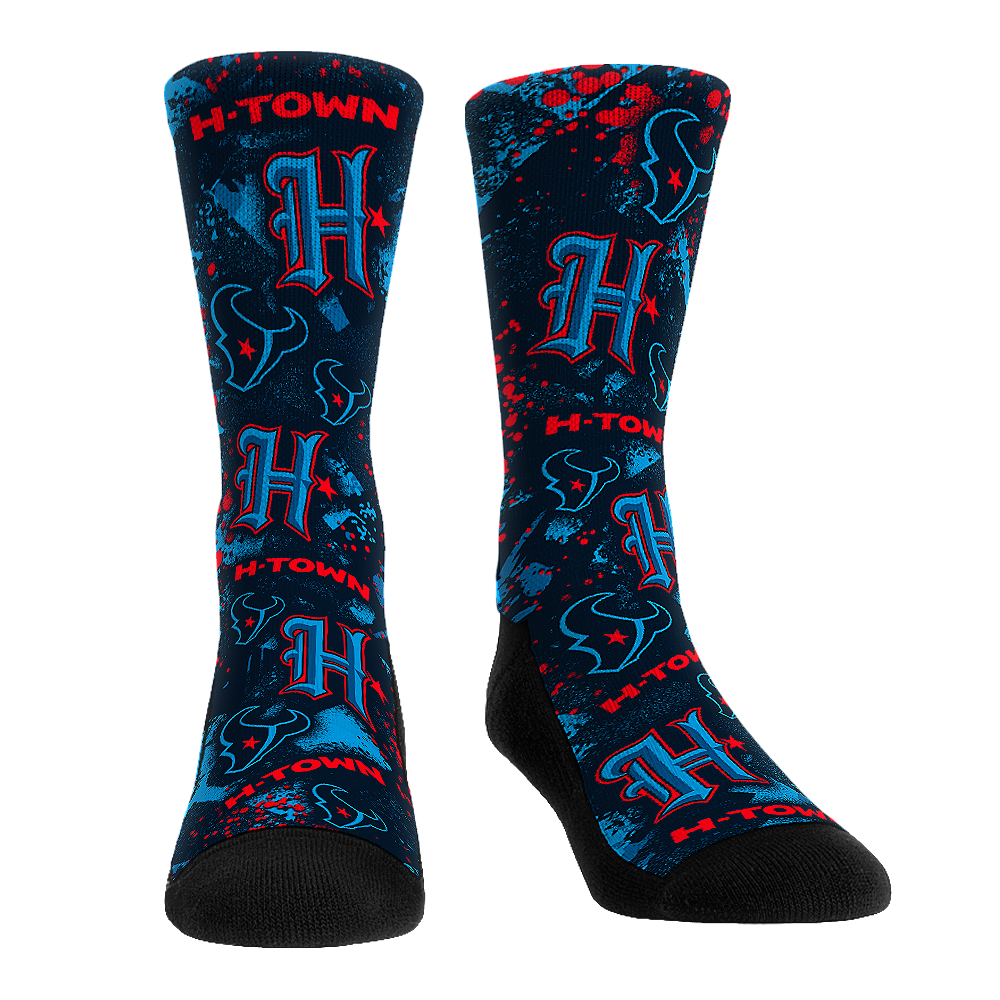 Houston Texans - H-Town All-Over Crew Socks