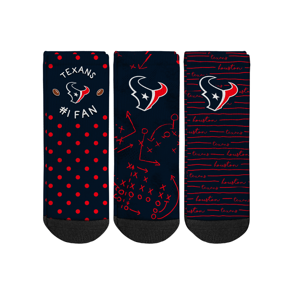 Houston Texans - Number 1 Fan 3-Pack (Toddler) Socks