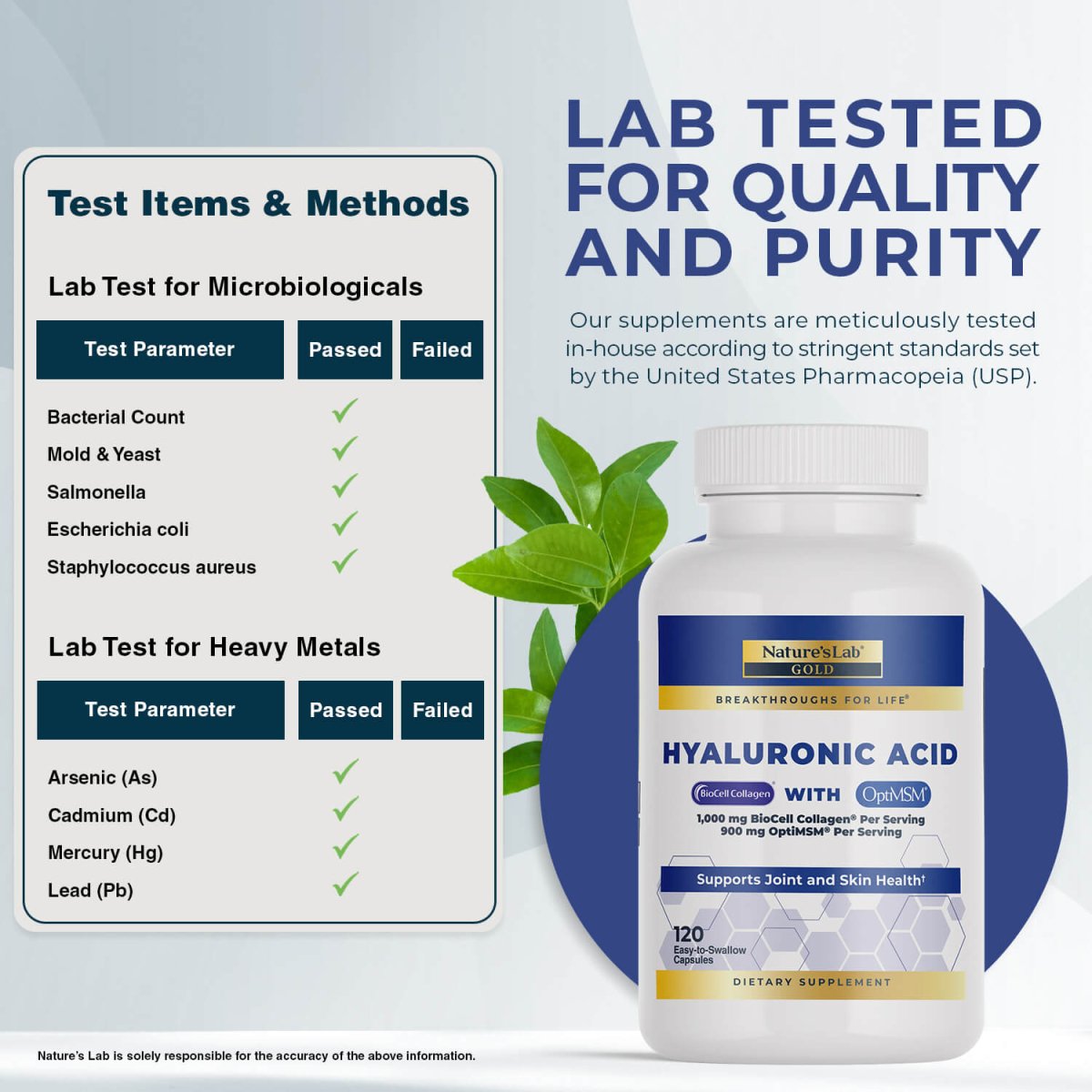 Hyaluronic Acid with BioCell Collagen® & OptiMSM® - 120 Capsules