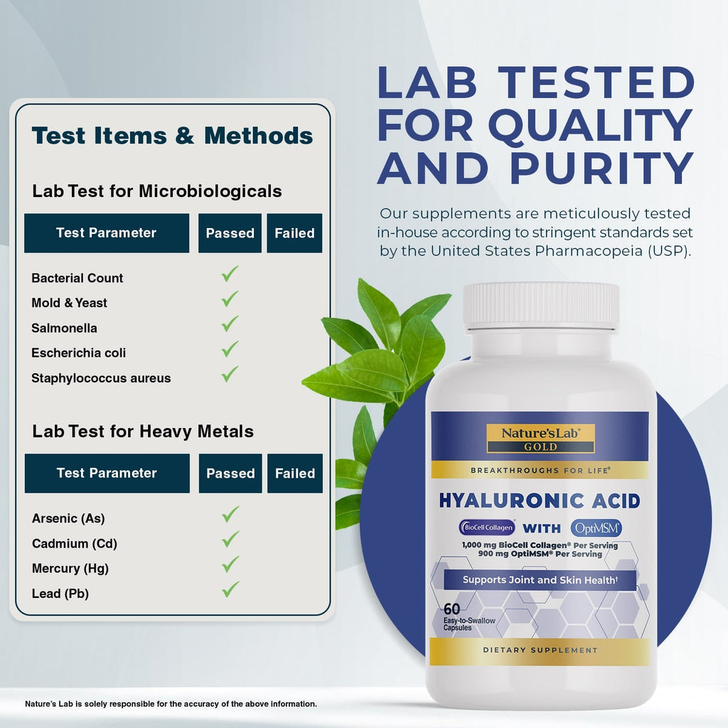 Hyaluronic Acid with BioCell Collagen® & MSM - 60 Capsules