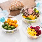 Genicook High-Dome Round Glass Container Set