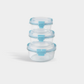 Genicook High-Dome Round Glass Container Set