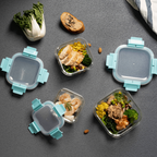 Genicook High-Dome Square Glass Container Set