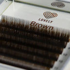 Brown Eyelash Extensions - 20 Lines