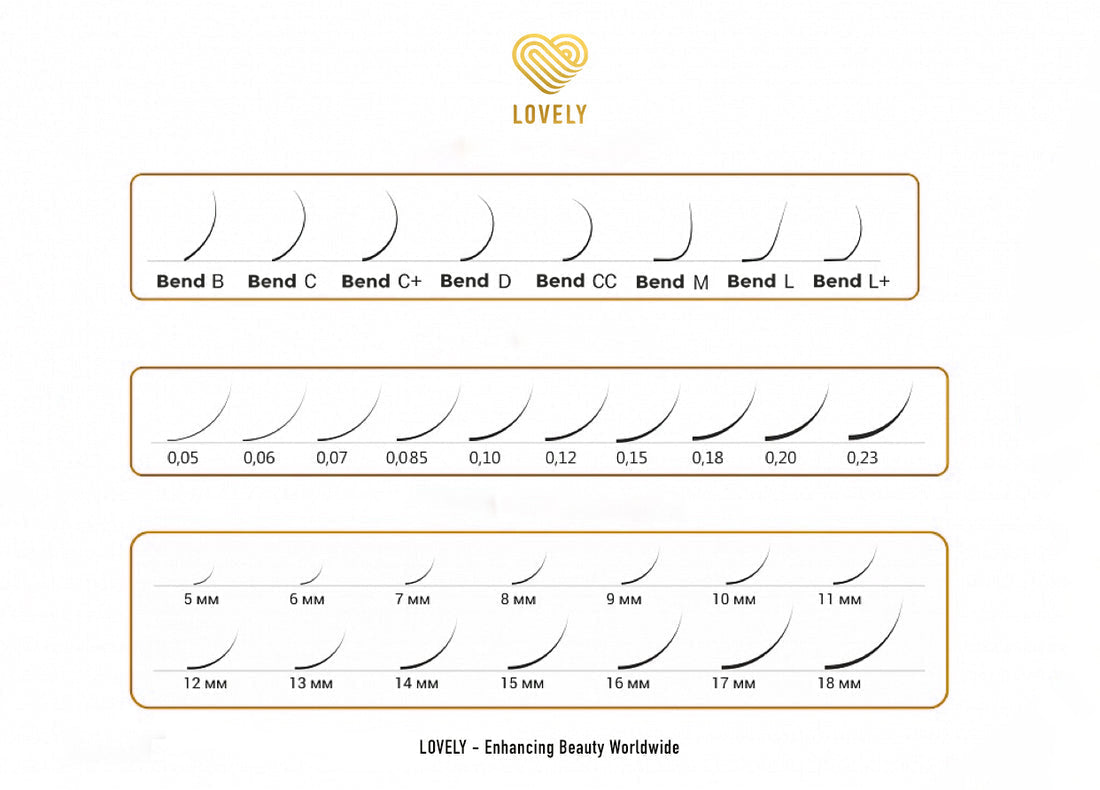Brown Eyelash Extensions - 20 Lines