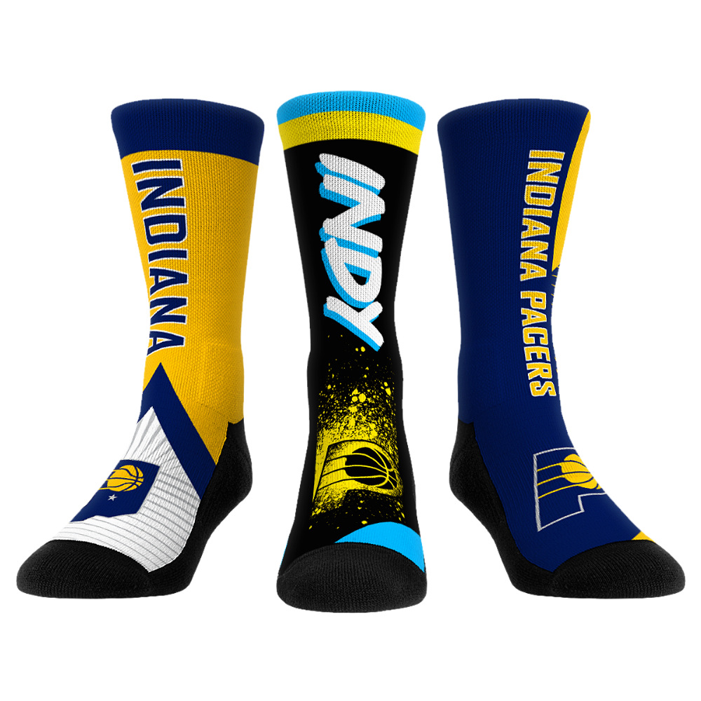 Indiana Pacers - Ultimate Jersey - 3-Pack Crew Socks