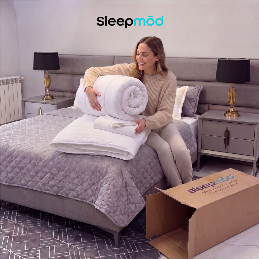 Cooling Comforter Set – Temperature - Regulating Eucalyptus Silk Comforter & Pillow Shams