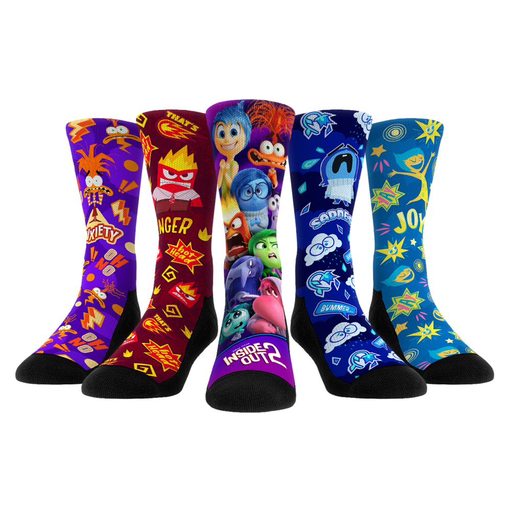 Inside Out 2 - 5-Pack Crew Socks