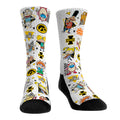 Iowa Hawkeyes - 90s Nickelodeon Characters All-Over Crew Socks
