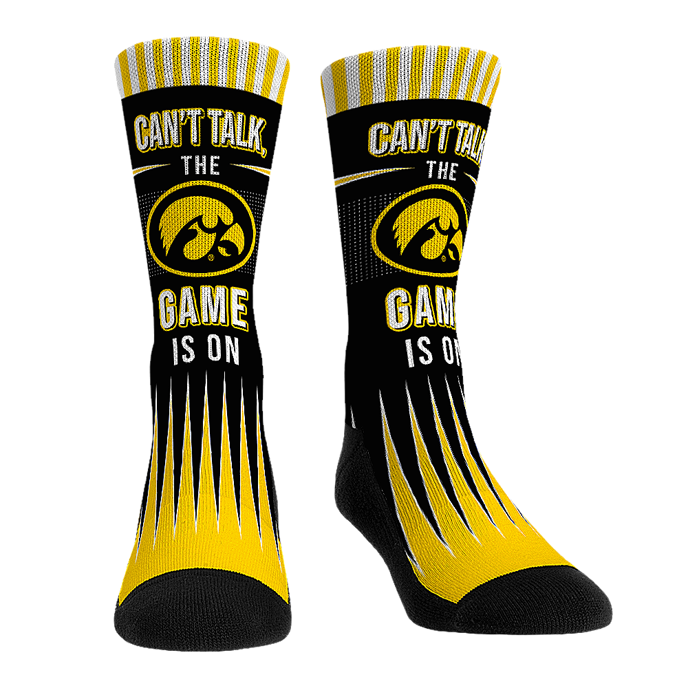 Iowa Hawkeyes - Can't Talk Crew Socks
