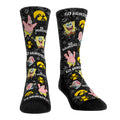 Iowa Hawkeyes - SpongeBob SquarePants Characters All-Over Crew Socks