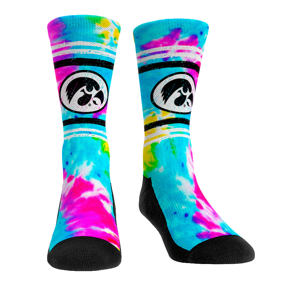 Iowa Hawkeyes - Multicolor Crew Socks