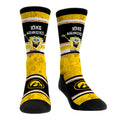 Iowa Hawkeyes - SpongeBob SquarePants Tiki Stripe Crew Socks