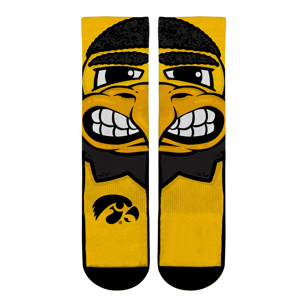 Iowa Hawkeyes - Herky Mascot Crew Socks