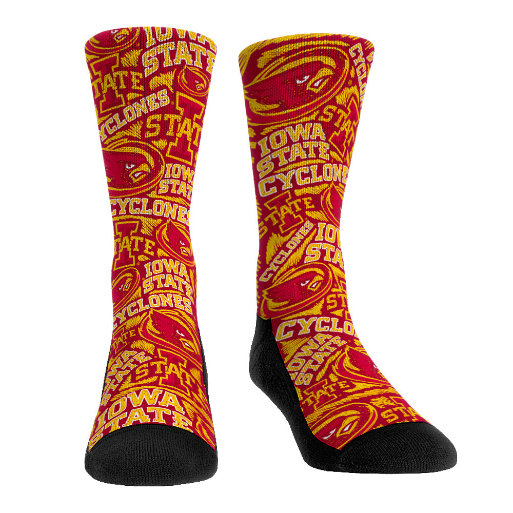 Iowa State Cyclones - Logo Sketch Crew Socks