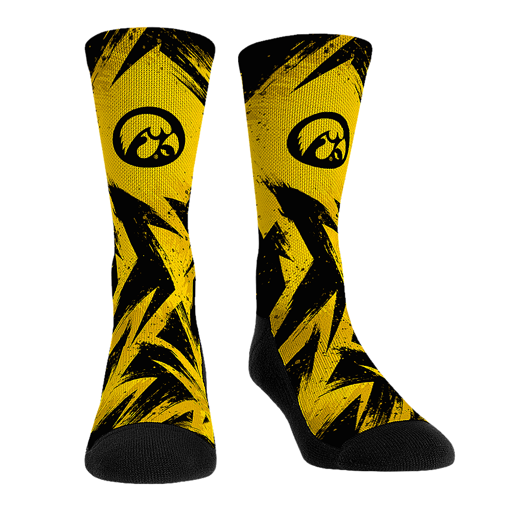 Iowa Hawkeyes - Game Paint Crew Socks