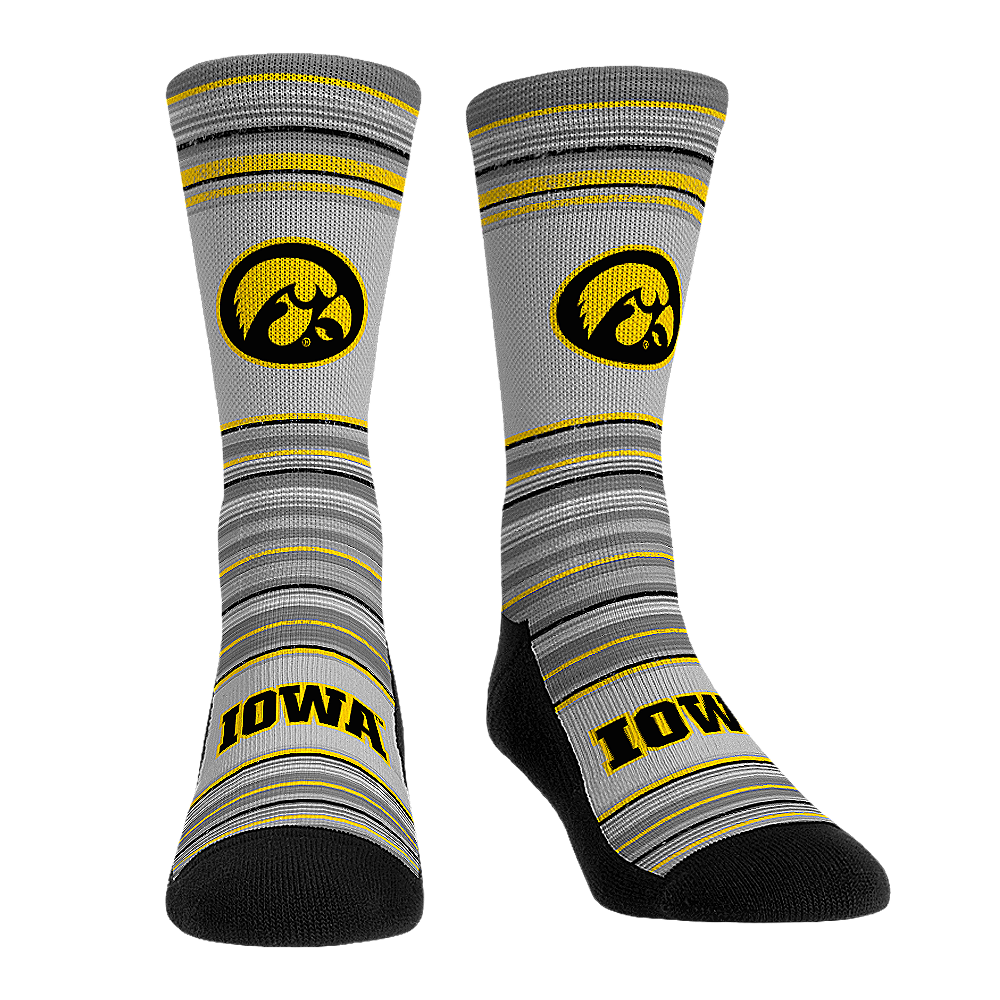 Iowa Hawkeyes - Heather Classics Crew Socks