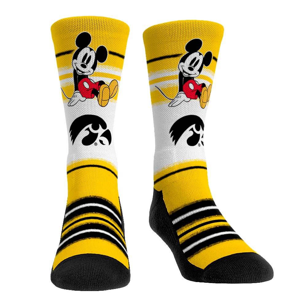 Iowa Hawkeyes - Disney - Sit Stripe Crew Socks