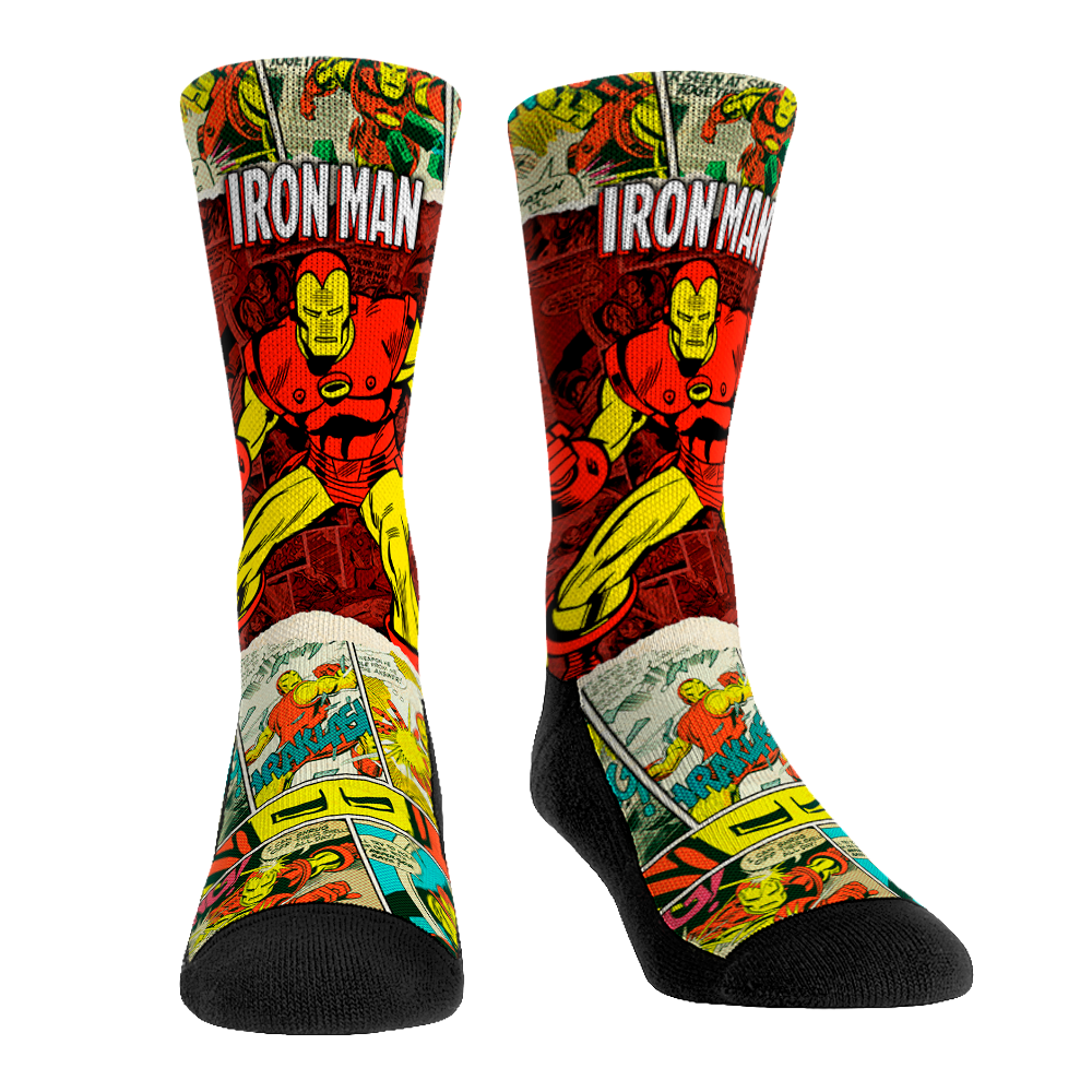 Marvel - Iron Man - Off Panel Crew Socks