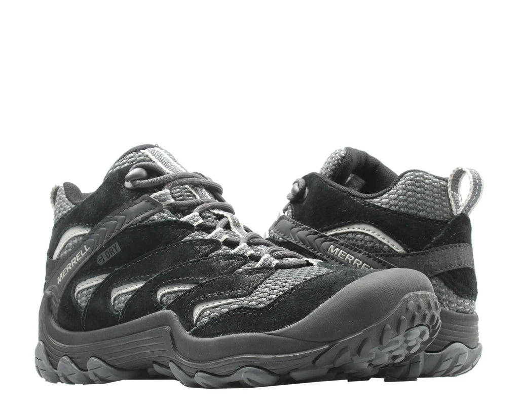 Merrell Cham 7 Limit Mid Waterproof Women Hiking Boots Black/Grey