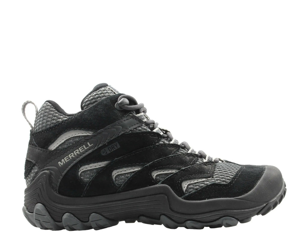 Merrell Cham 7 Limit Mid Waterproof Women Hiking Boots Black/Grey