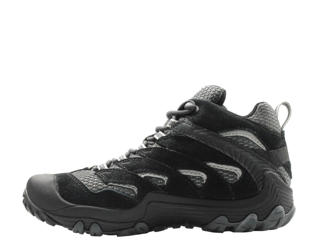Merrell Cham 7 Limit Mid Waterproof Women Hiking Boots Black/Grey