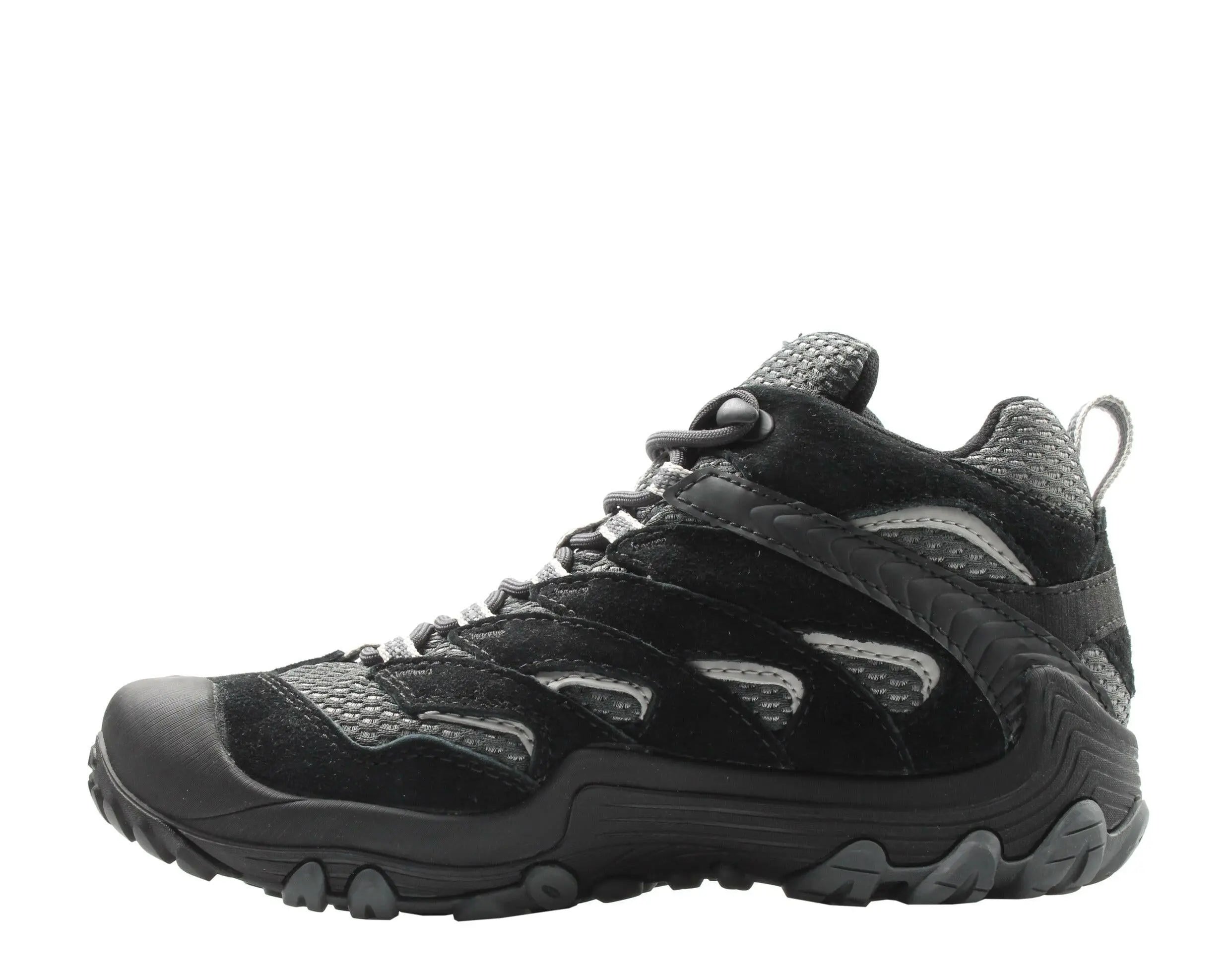 Merrell Cham 7 Limit Mid Waterproof Women Hiking Boots Black/Grey