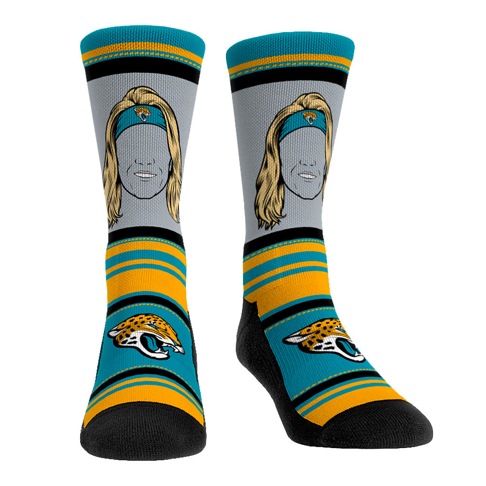 Trevor Lawrence - Jacksonville Jaguars - Superstar Stripes Crew Socks