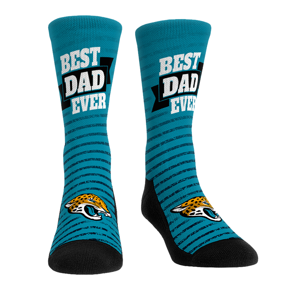 Jacksonville Jaguars - Best Dad Ever Crew Socks