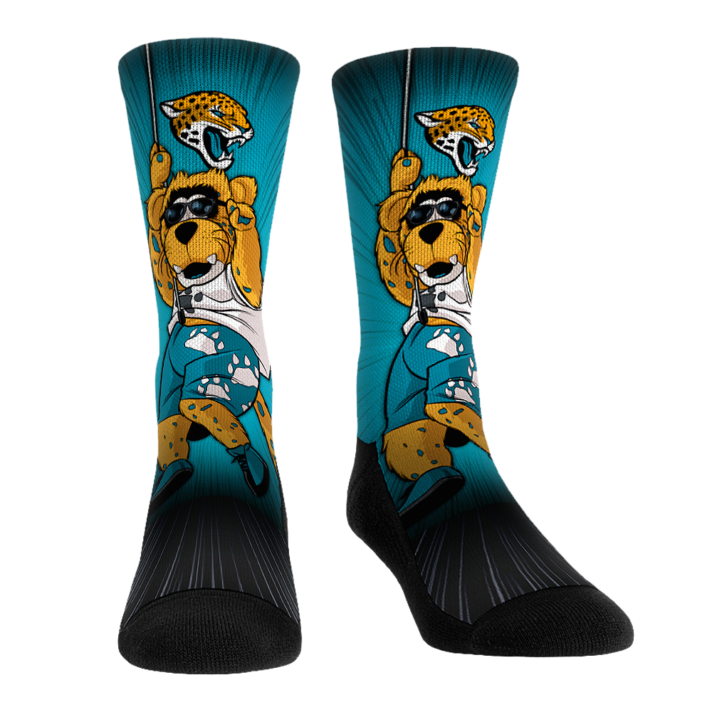 Jacksonville Jaguars - Mascot Pump Up! Crew Socks