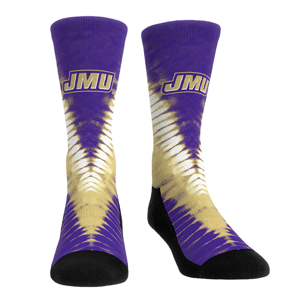 James Madison Dukes - V Shape Tie Dye Crew Socks