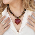 WONDERWALL ‘L’Accessoire’ Janel Tiger Eye Gemstone Necklace