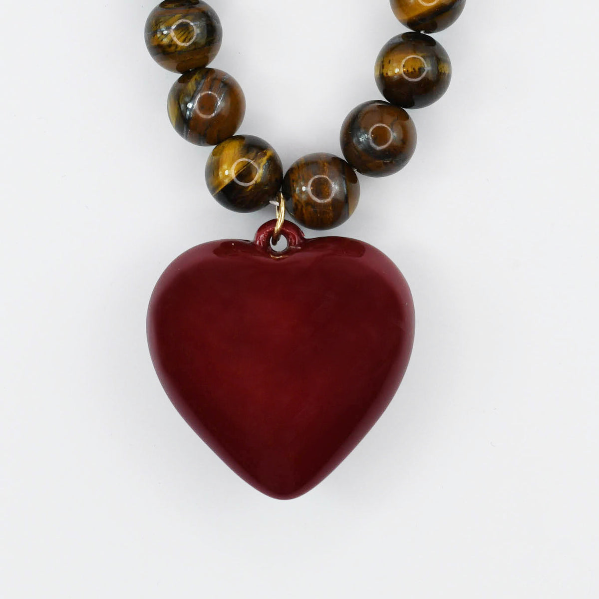 WONDERWALL ‘L’Accessoire’ Janel Tiger Eye Gemstone Necklace