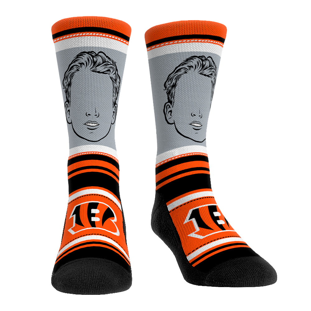 Joe Burrow - Cincinnati Bengals - Superstar Stripes Crew Socks